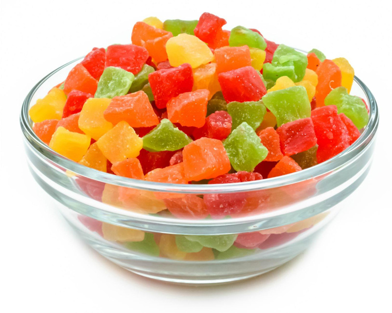 Kandierte Früchte Ananas "Würfel Mix"