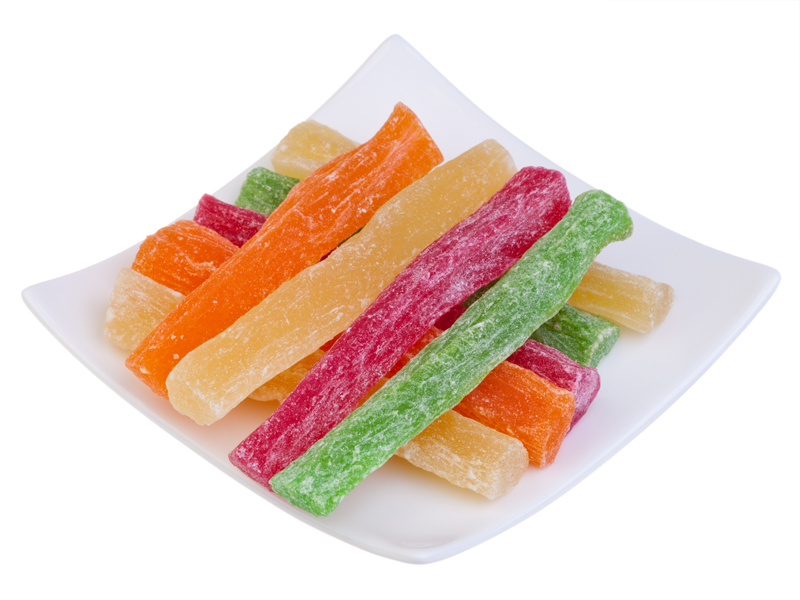 Kandierte Früchte Ananas "Stäbchen Mix"
